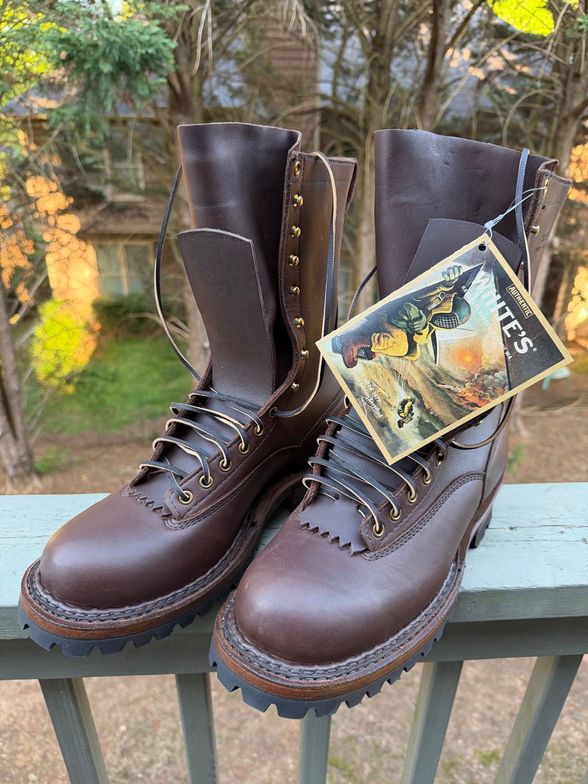 Photo by BigDawg308 on April 13, 2026 of the White's Smokejumper in Seidel Brown Oil Tan.