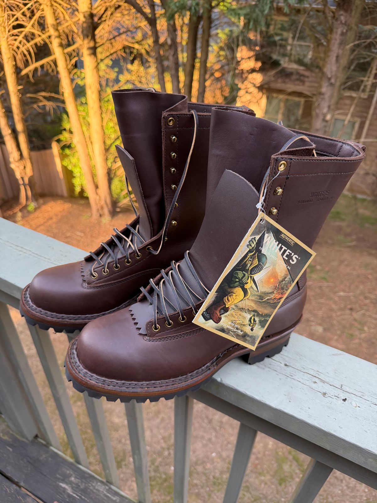 Photo by BigDawg308 on April 13, 2026 of the White's Smokejumper in Seidel Brown Oil Tan.