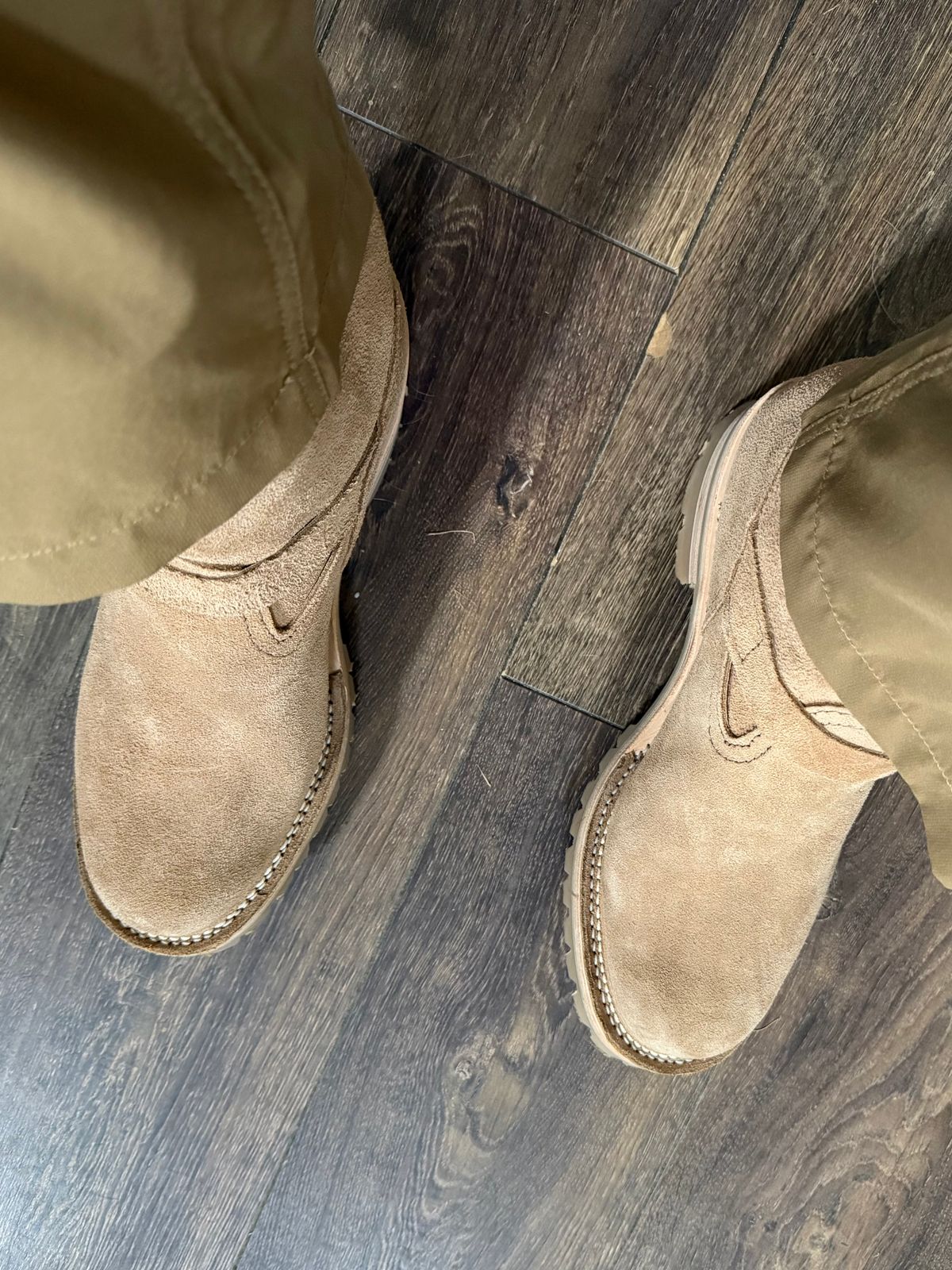 Photo by BigDawg308 on November 8, 2025 of the Wesco Boss Engineer Boot in Seidel Burlap Roughout.