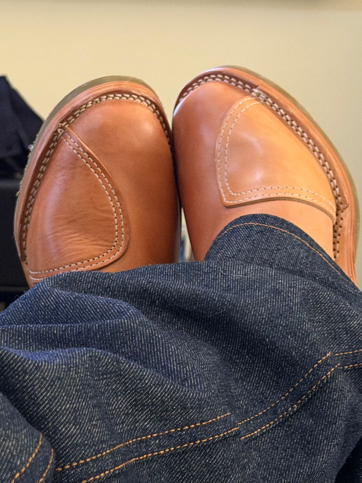 Photo by BigDawg308 on October 25, 2025 of the Wesco Morrison in Maryam Natural Horsebutt & Seidel Burlap.