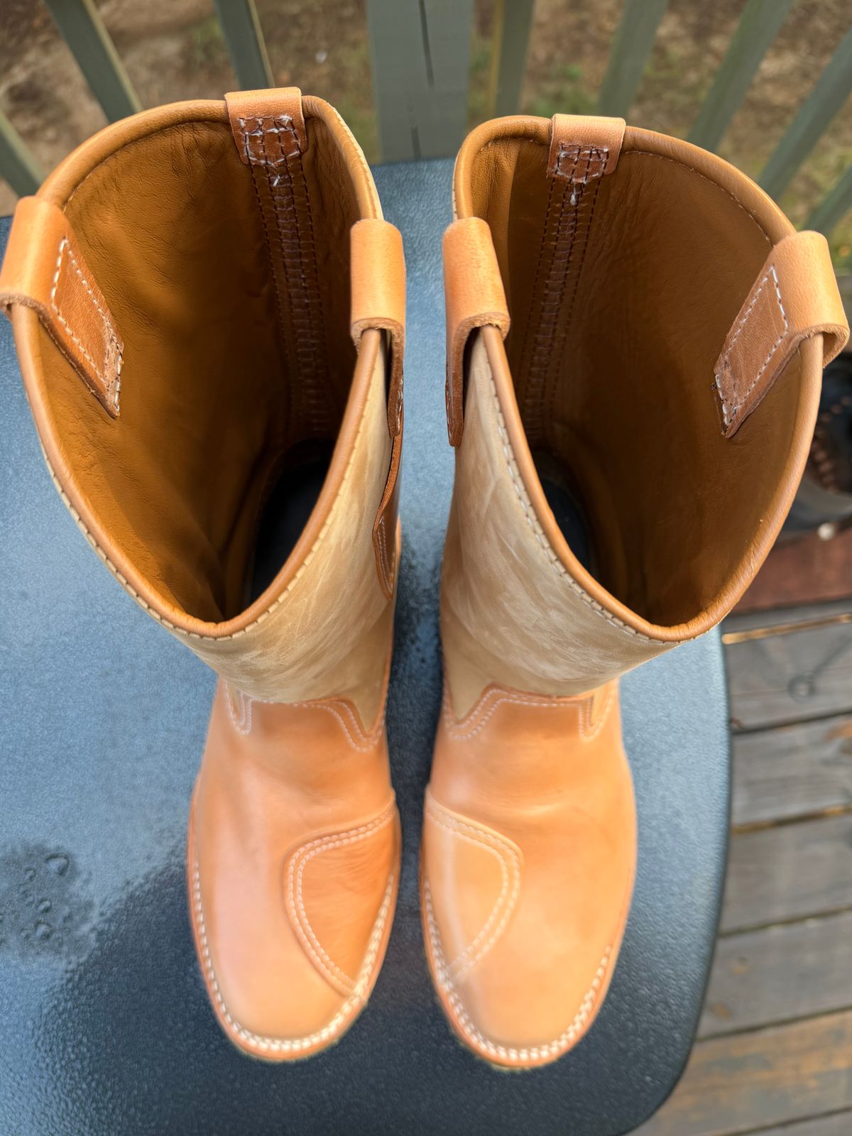 Photo by BigDawg308 on October 1, 2025 of the Wesco Morrison in Maryam Natural Horsebutt & Seidel Burlap.