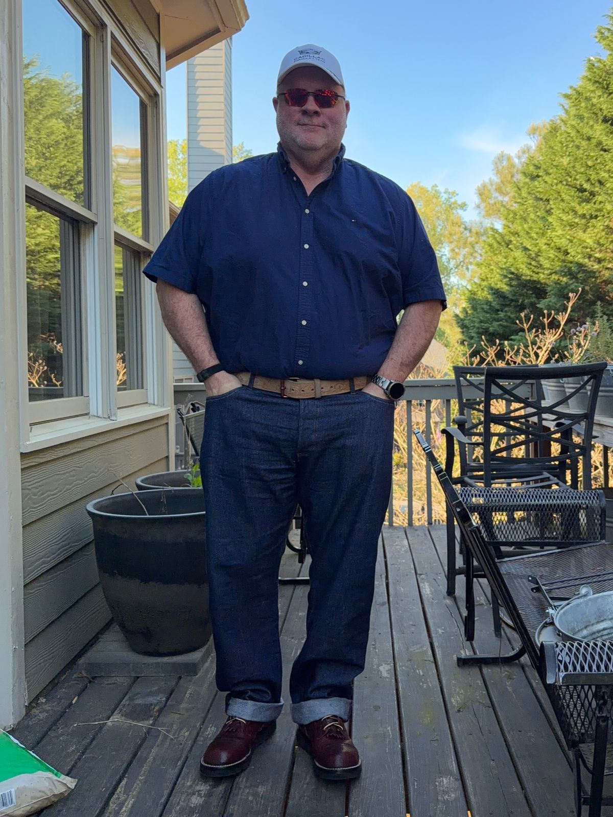 Photo by BigDawg308 on April 13, 2026 of the Nicks MTO in Law Tanning Oxblood Smooth Shruken Bison.