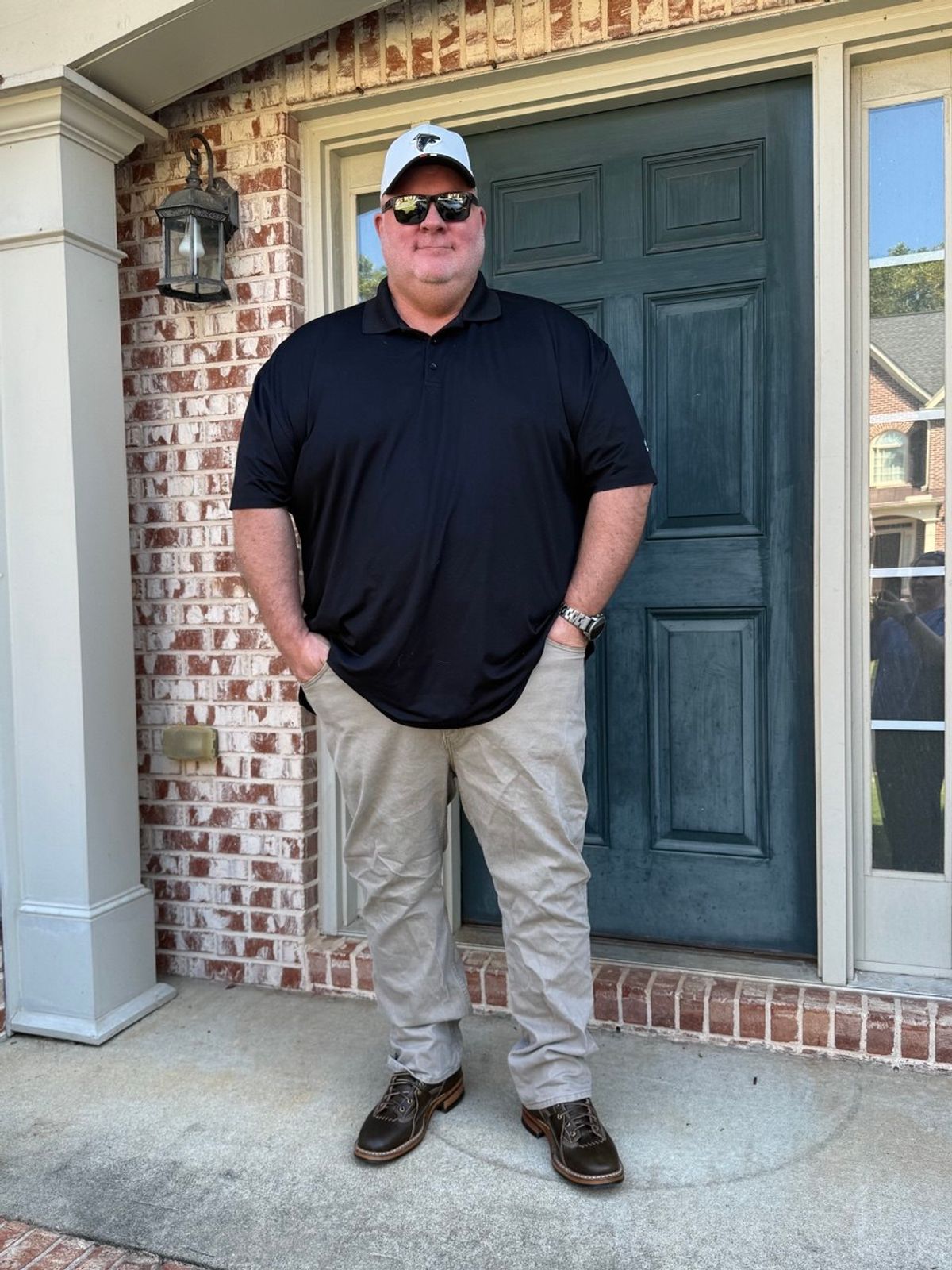 Photo by BigDawg308 on September 15, 2025 of the White's x Division Road LTT Lineman 350 in Horween Olive Waxed Flesh.