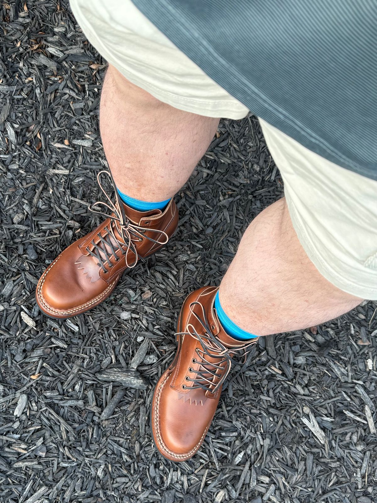 Photo by BigDawg308 on July 25, 2025 of the White's 350 Cruiser in Horween British Tan Chromexcel.