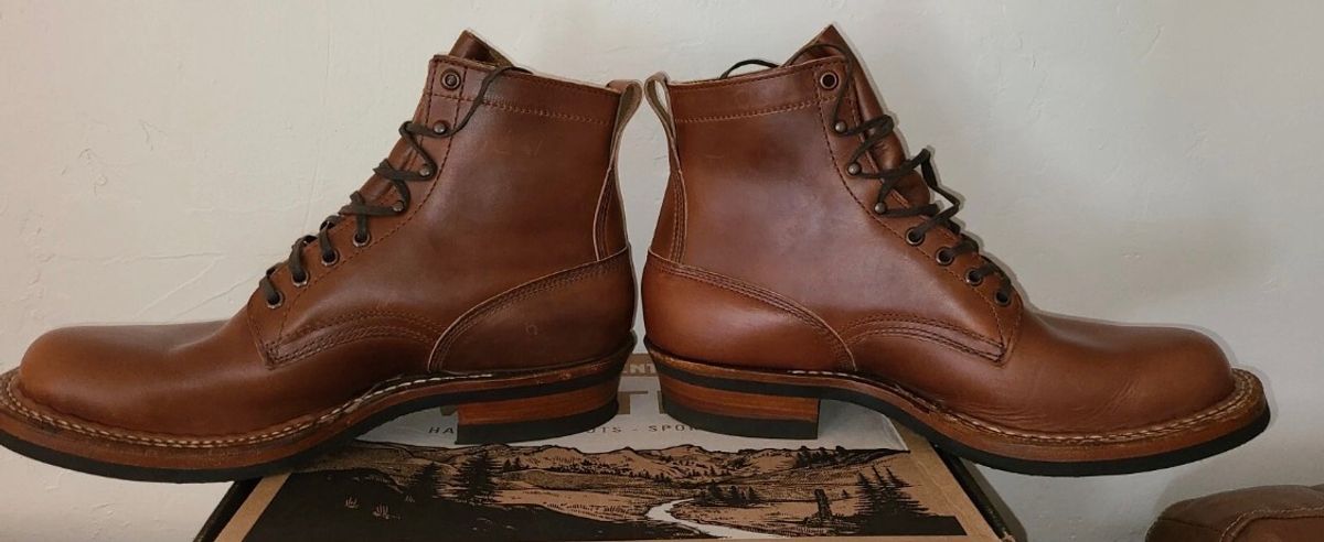 Photo by BigDawg308 on June 16, 2025 of the White's 350 Cruiser in Horween British Tan Chromexcel.