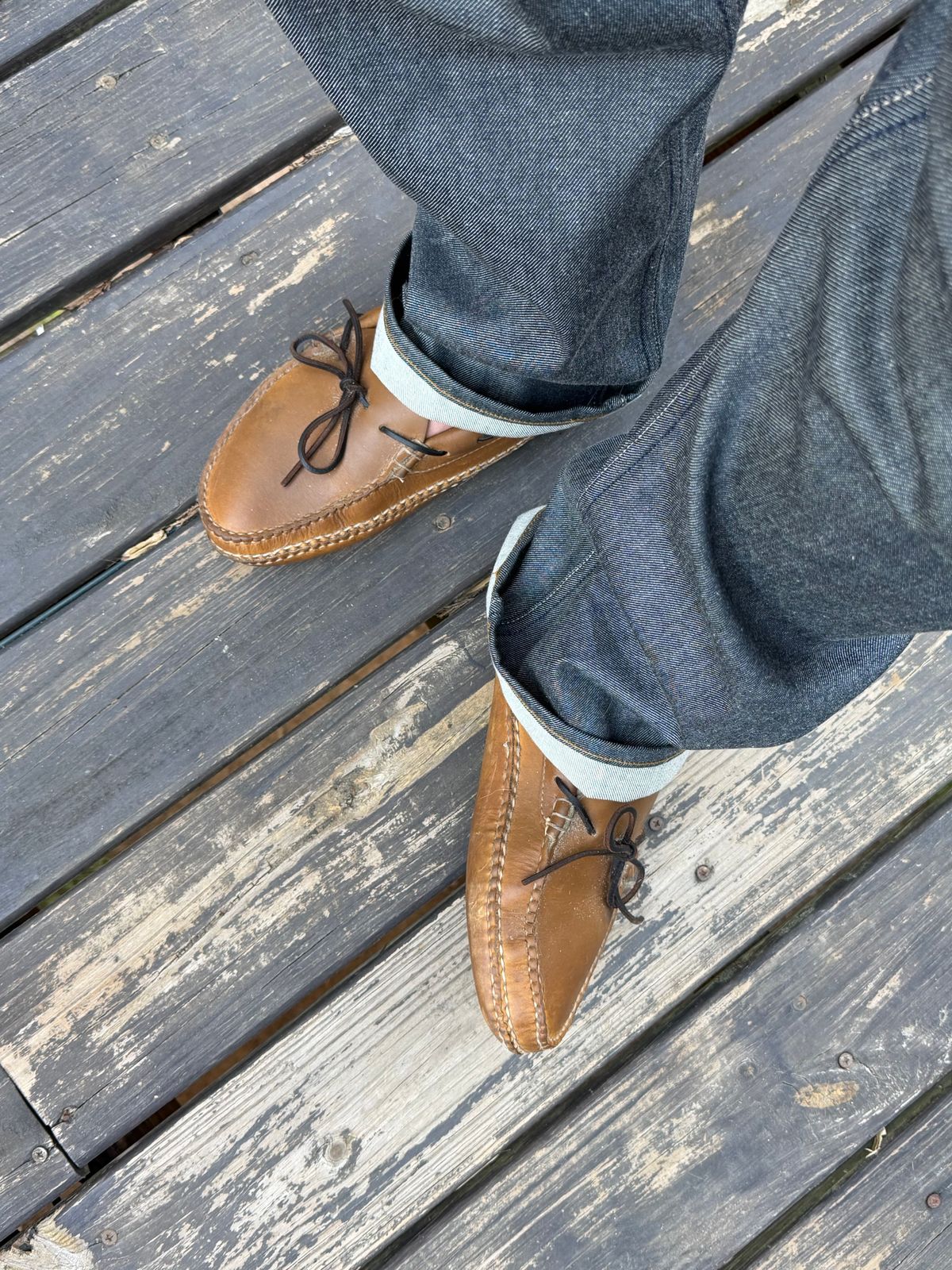 Photo by BigDawg308 on April 22, 2026 of the Quoddy Dawson Moc in Horween Natural Chromepak.