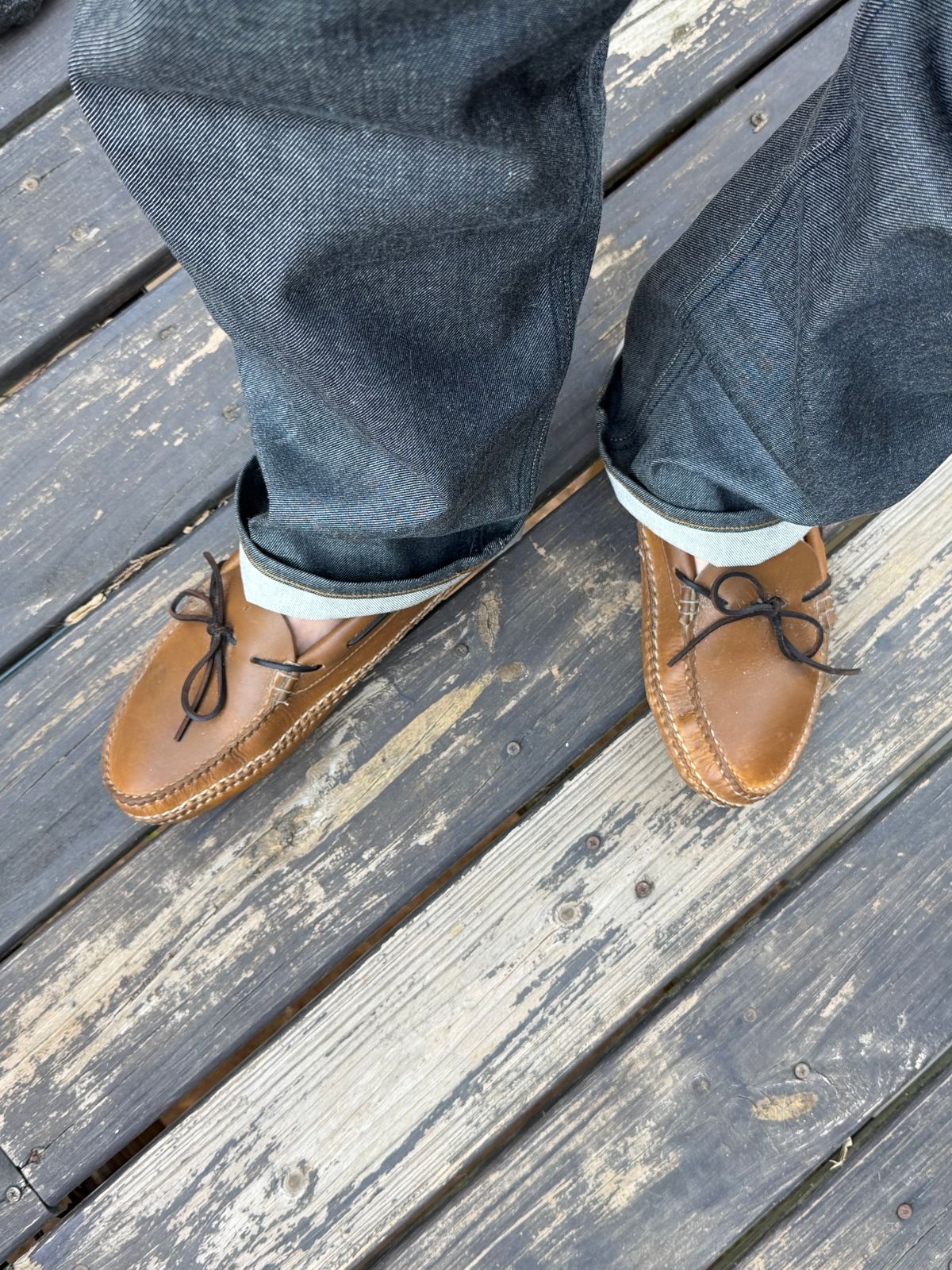 Photo by BigDawg308 on April 22, 2026 of the Quoddy Dawson Moc in Horween Natural Chromepak.