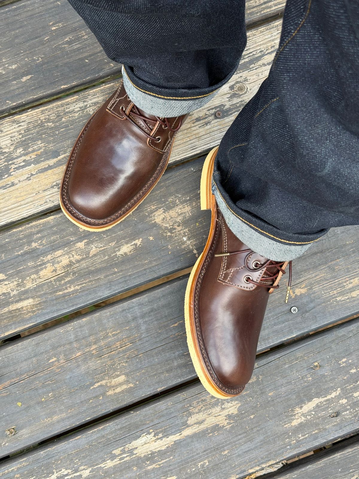 Photo by BigDawg308 on June 29, 2026 of the BHHB Front Street Shoe in Maryam Walnut Horsebutt.