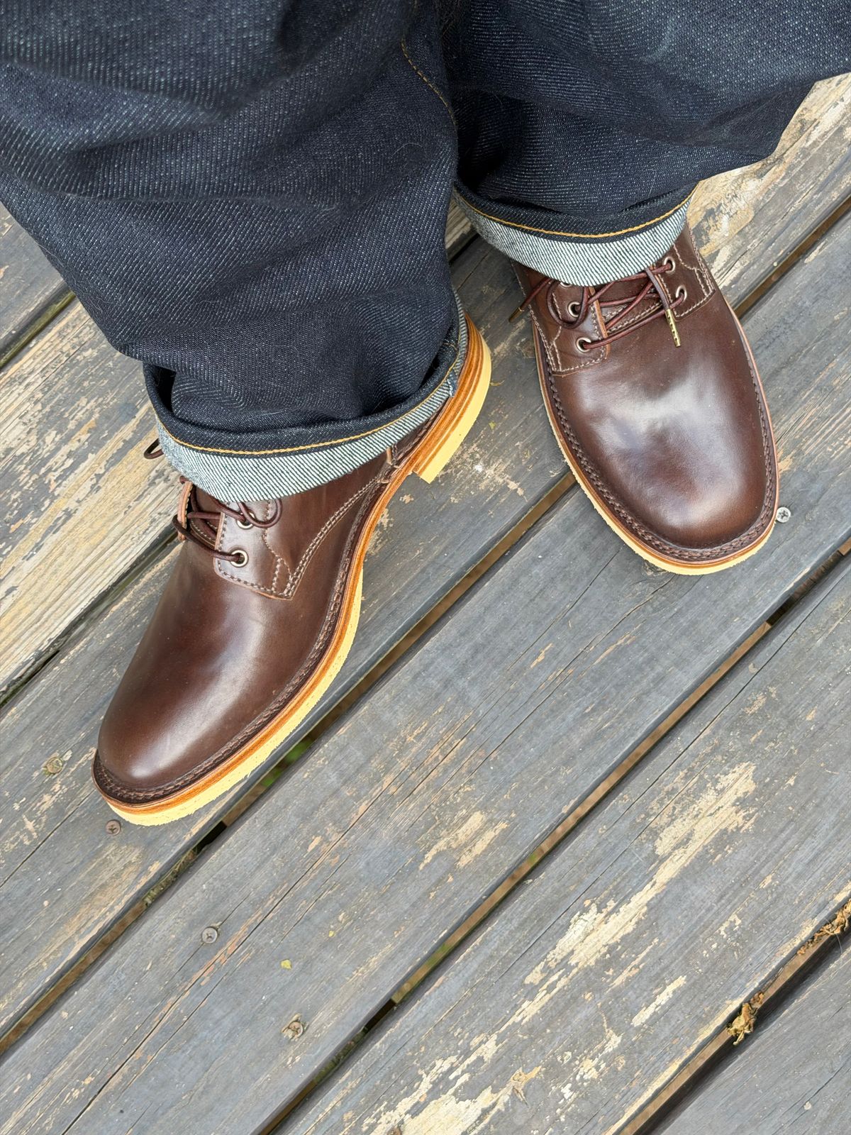 Photo by BigDawg308 on June 29, 2026 of the BHHB Front Street Shoe in Maryam Walnut Horsebutt.