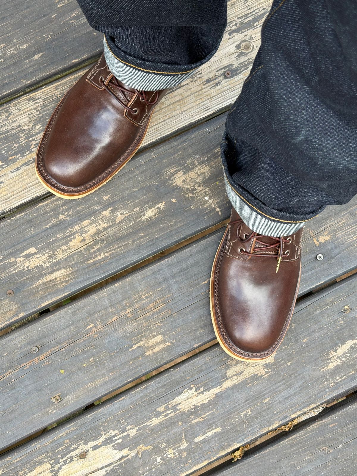 Photo by BigDawg308 on June 29, 2026 of the BHHB Front Street Shoe in Maryam Walnut Horsebutt.
