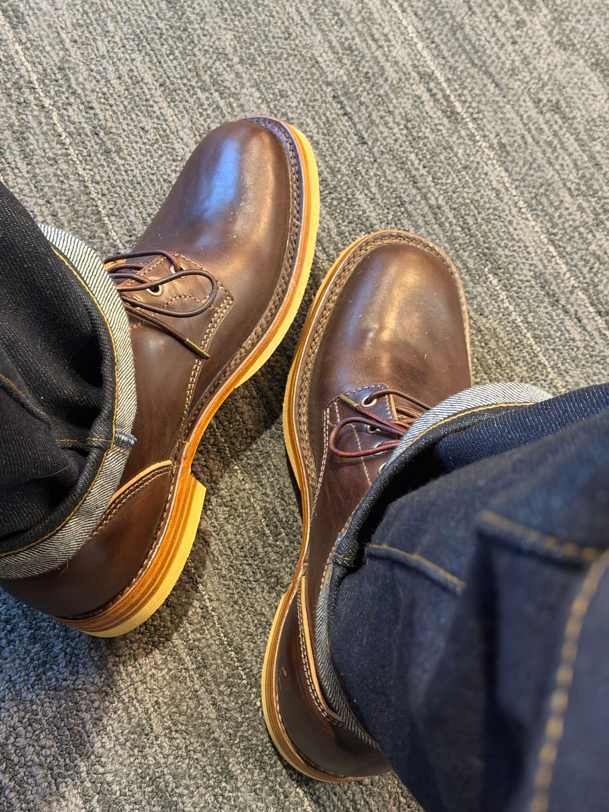 Photo by BigDawg308 on June 30, 2026 of the BHHB Front Street Shoe in Maryam Walnut Horsebutt.