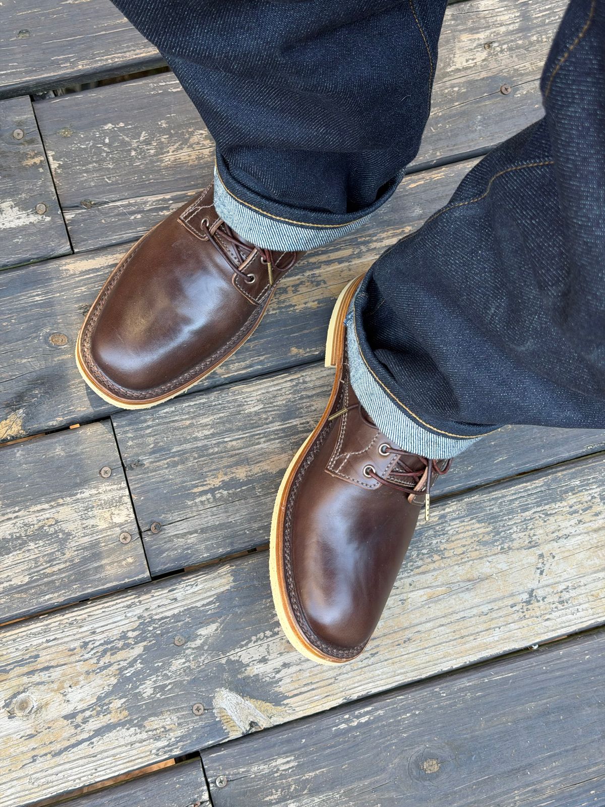 Photo by BigDawg308 on July 8, 2026 of the BHHB Front Street Shoe in Maryam Walnut Horsebutt.
