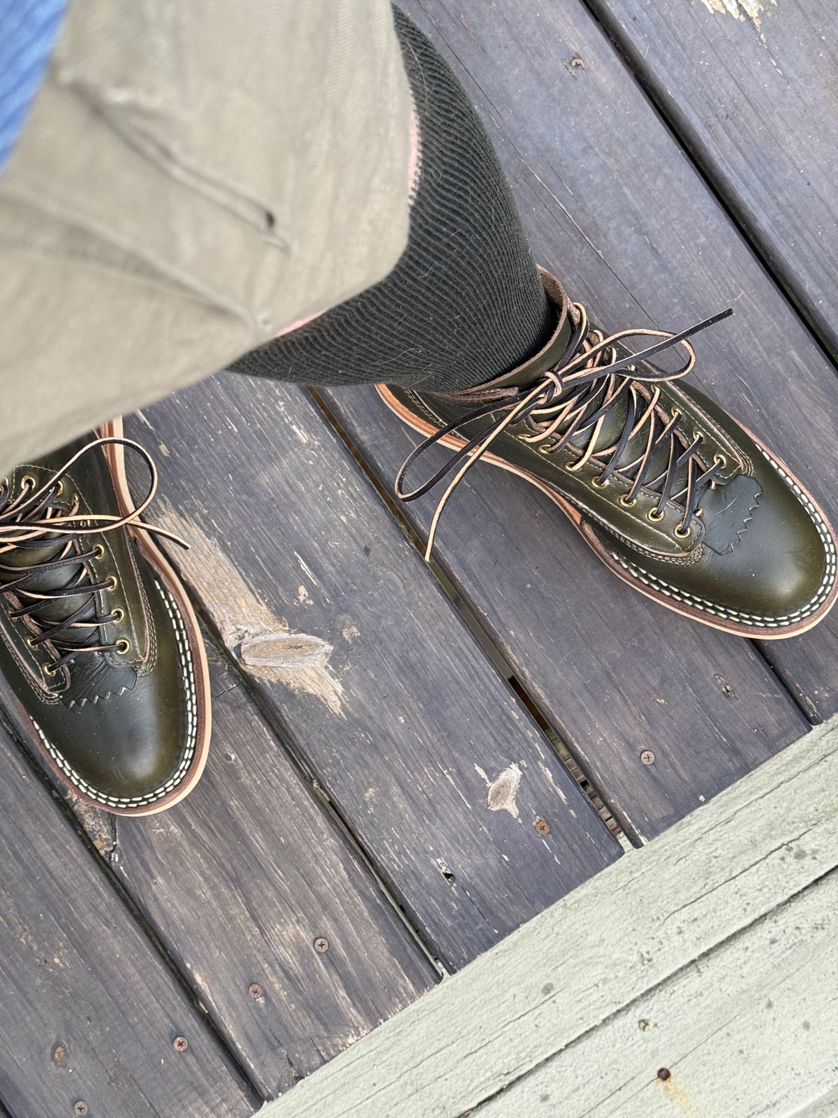Photo by BigDawg308 on March 24, 2025 of the White's C350LTT-CS in Horween Greener Pastures Chromexcel.
