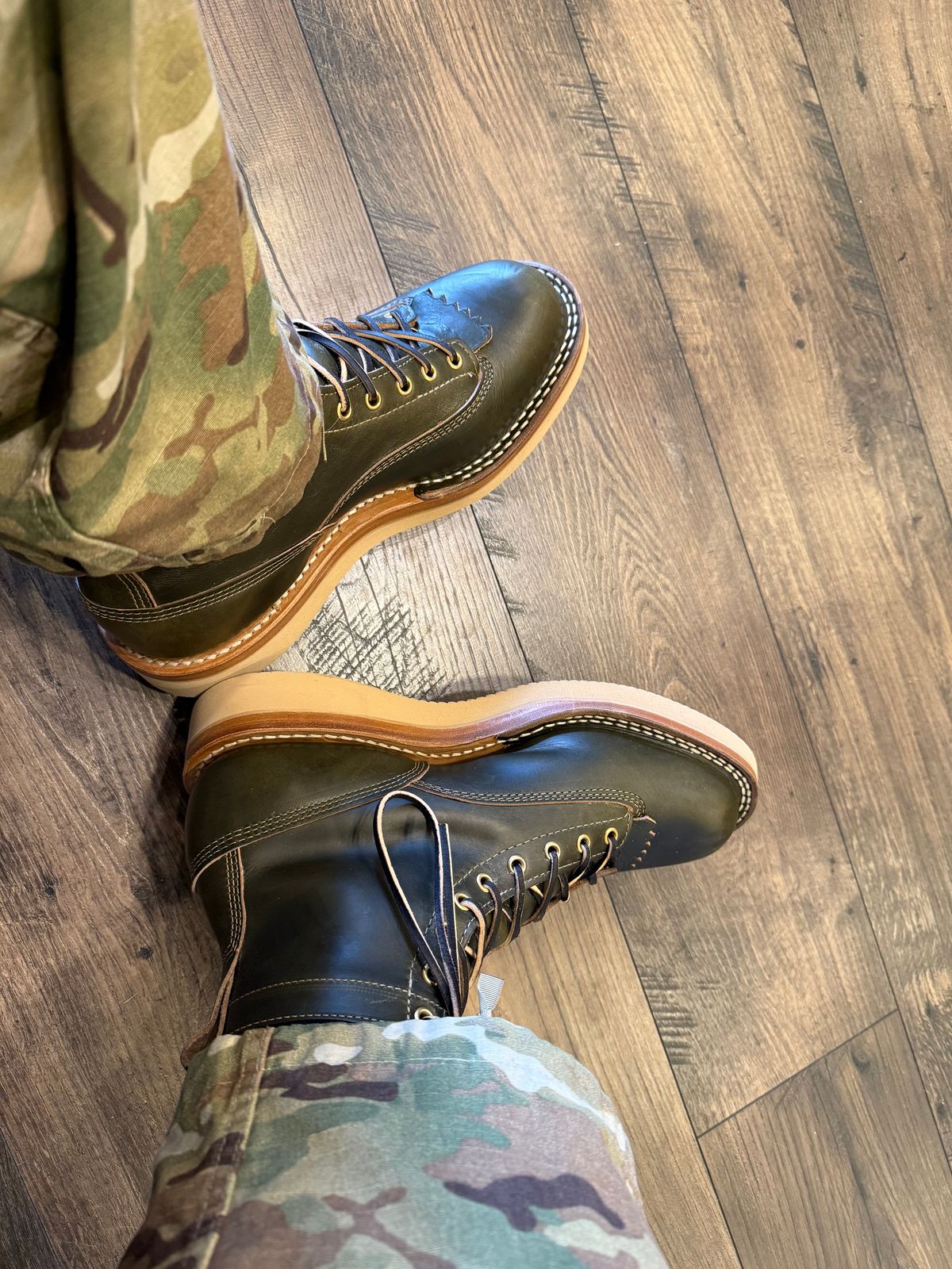 Photo by BigDawg308 on March 7, 2025 of the White's C350LTT-CS in Horween Greener Pastures Chromexcel.