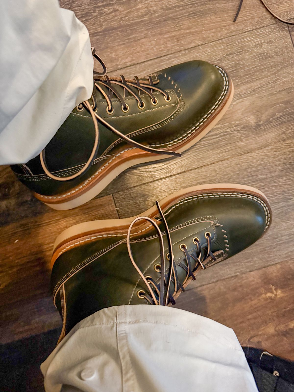 Photo by BigDawg308 on March 6, 2025 of the White's C350LTT-CS in Horween Greener Pastures Chromexcel.