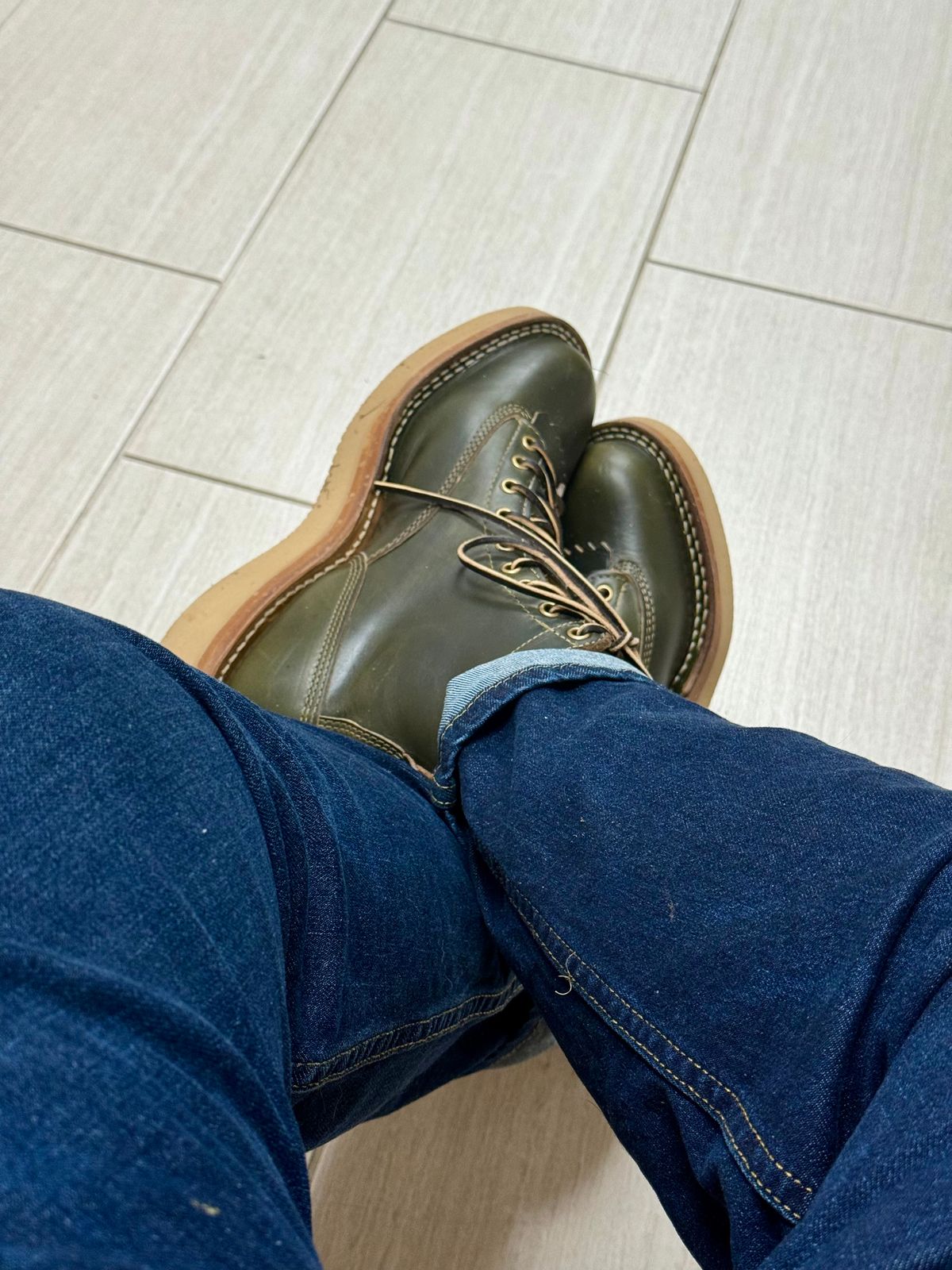 Photo by BigDawg308 on June 4, 2025 of the White's C350LTT-CS in Horween Greener Pastures Chromexcel.