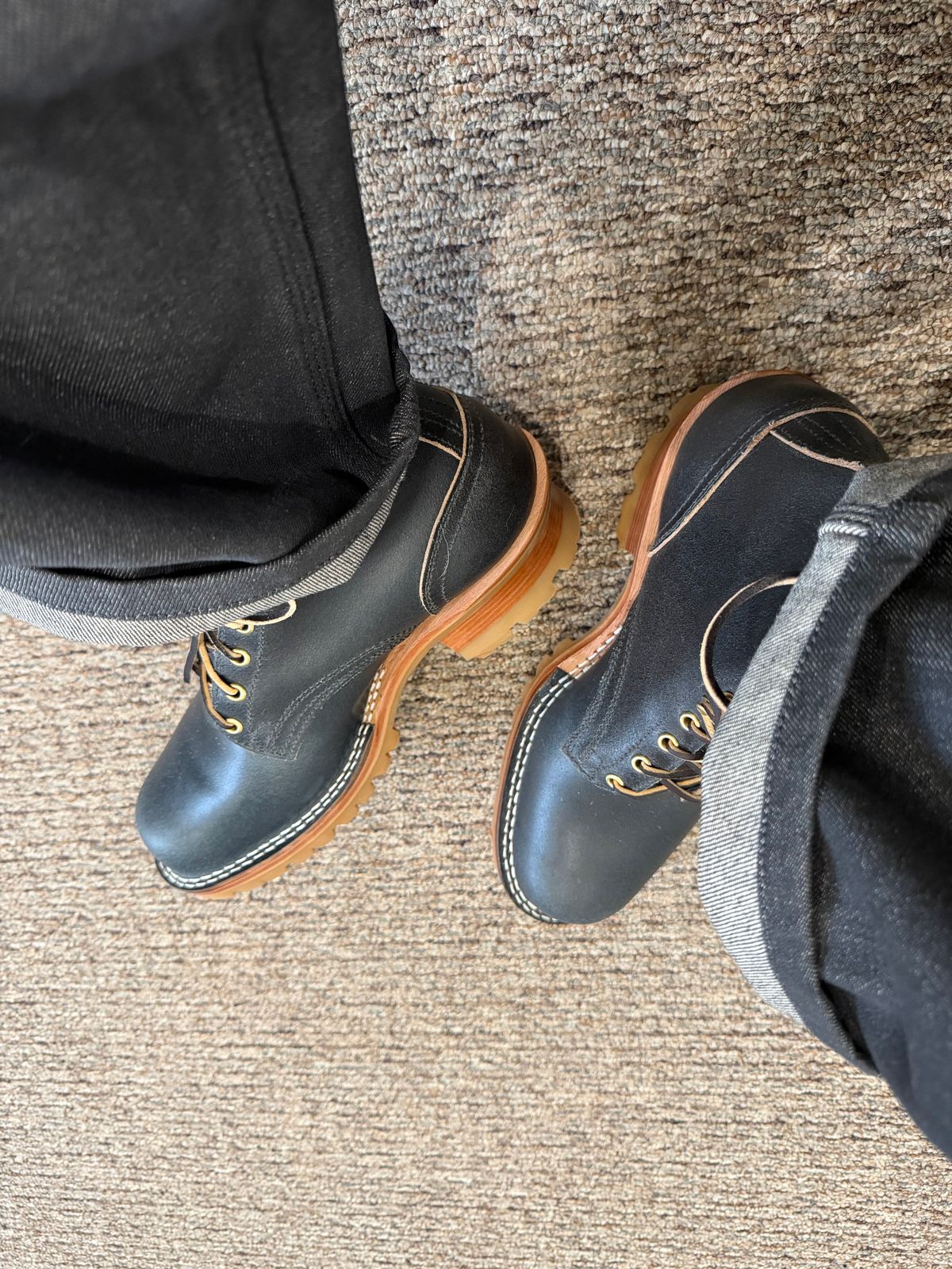 Photo by BigDawg308 on March 9, 2026 of the Nicks Urban Logger in Horween Pacific Waxed Flesh.