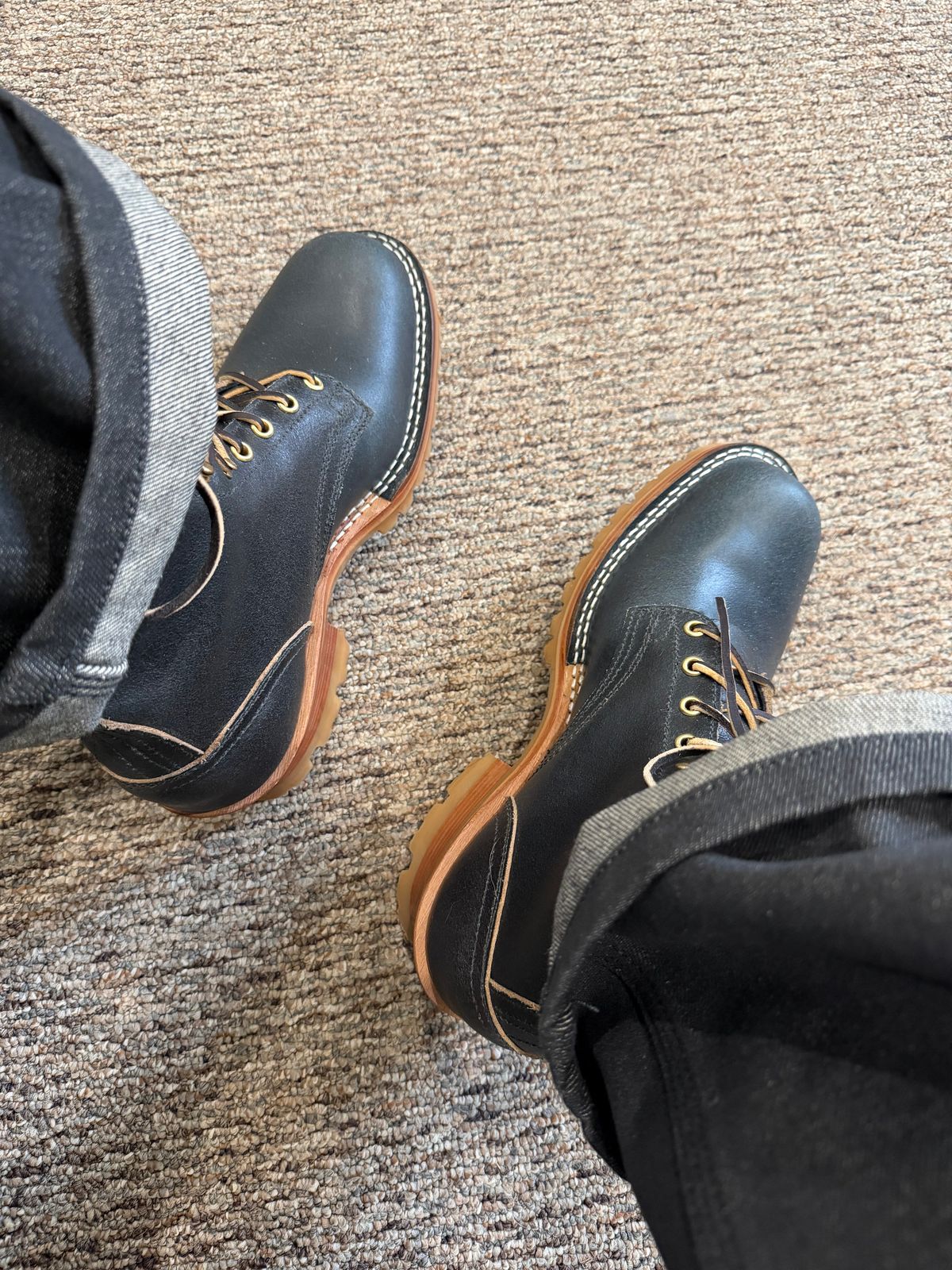 Photo by BigDawg308 on March 9, 2026 of the Nicks Urban Logger in Horween Pacific Waxed Flesh.