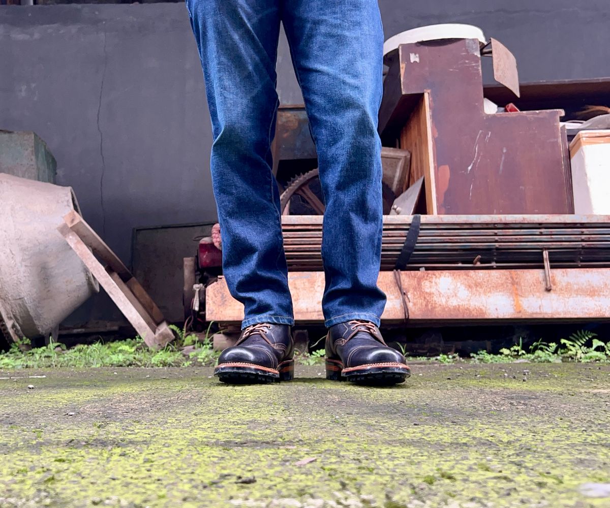 Photo by dije on November 4, 2025 of the Fortis Boots Dakar Captoe Boots in Gallun Cognac HB Horsebutt & Overdyed Black.