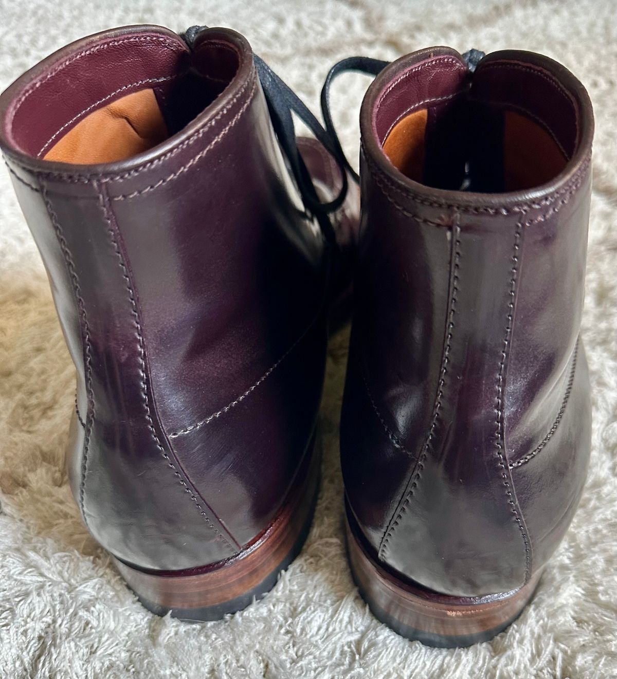 Photo by FunkyMonk78 on July 26, 2024 of the Alden Indy Boot in Horween Color 8 Shell Cordovan.