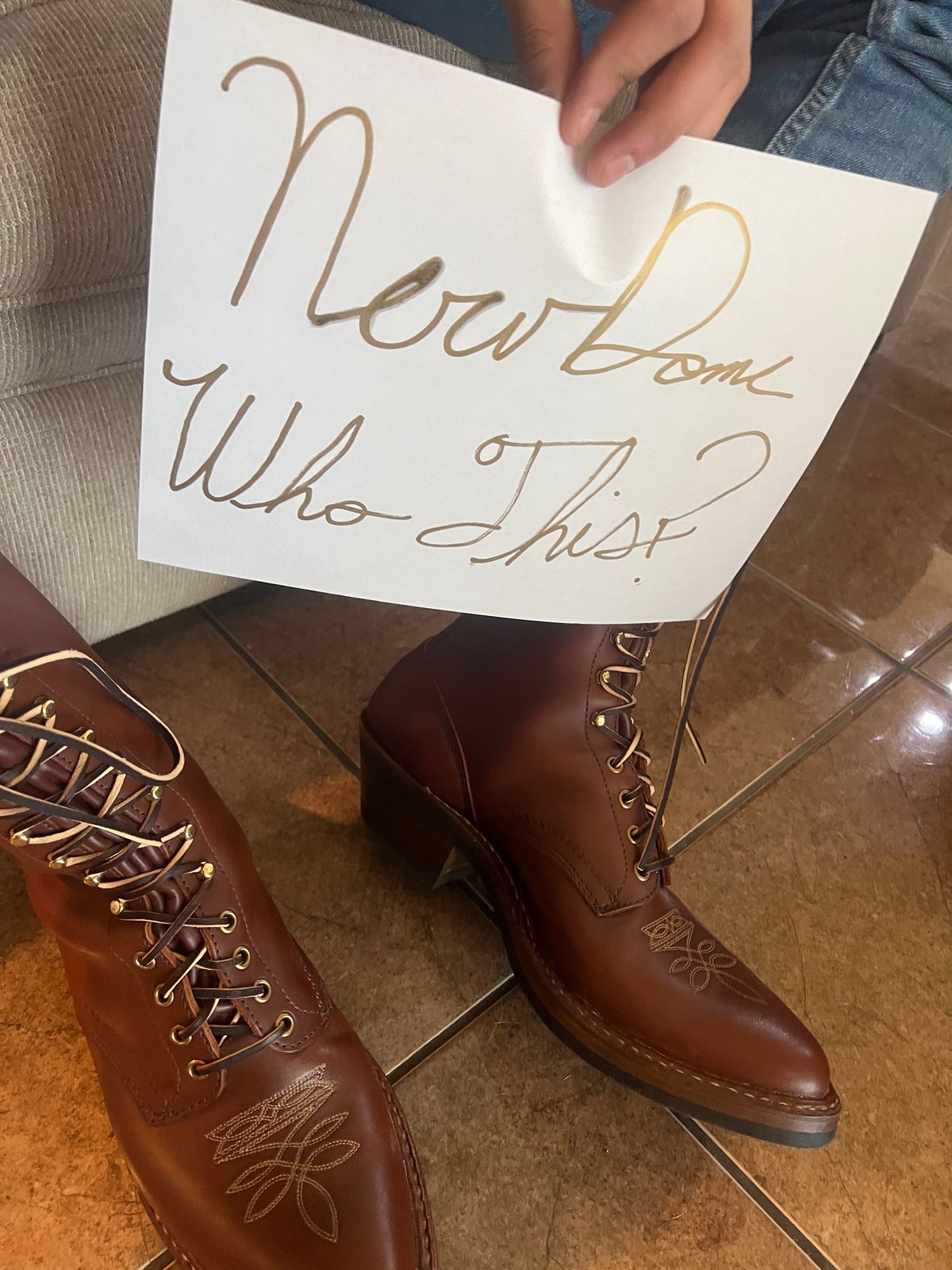 Photo by alex43366 on October 1, 2025 of the White's Packer Pointed Toe in Seidel Red Dog Oil Tan.