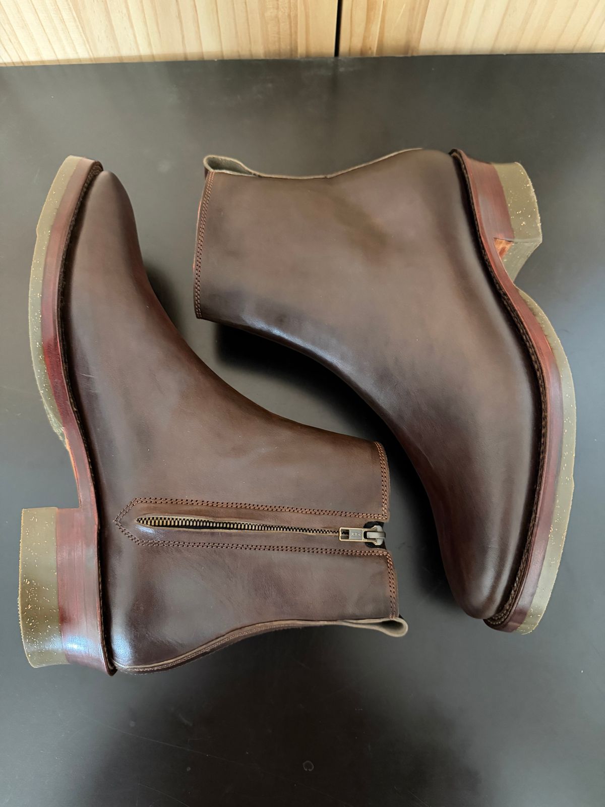 Photo by TheRealTuna on November 1, 2025 of the Fortis Boots Antasena in Maryam Muschio TPR Horsebutt.