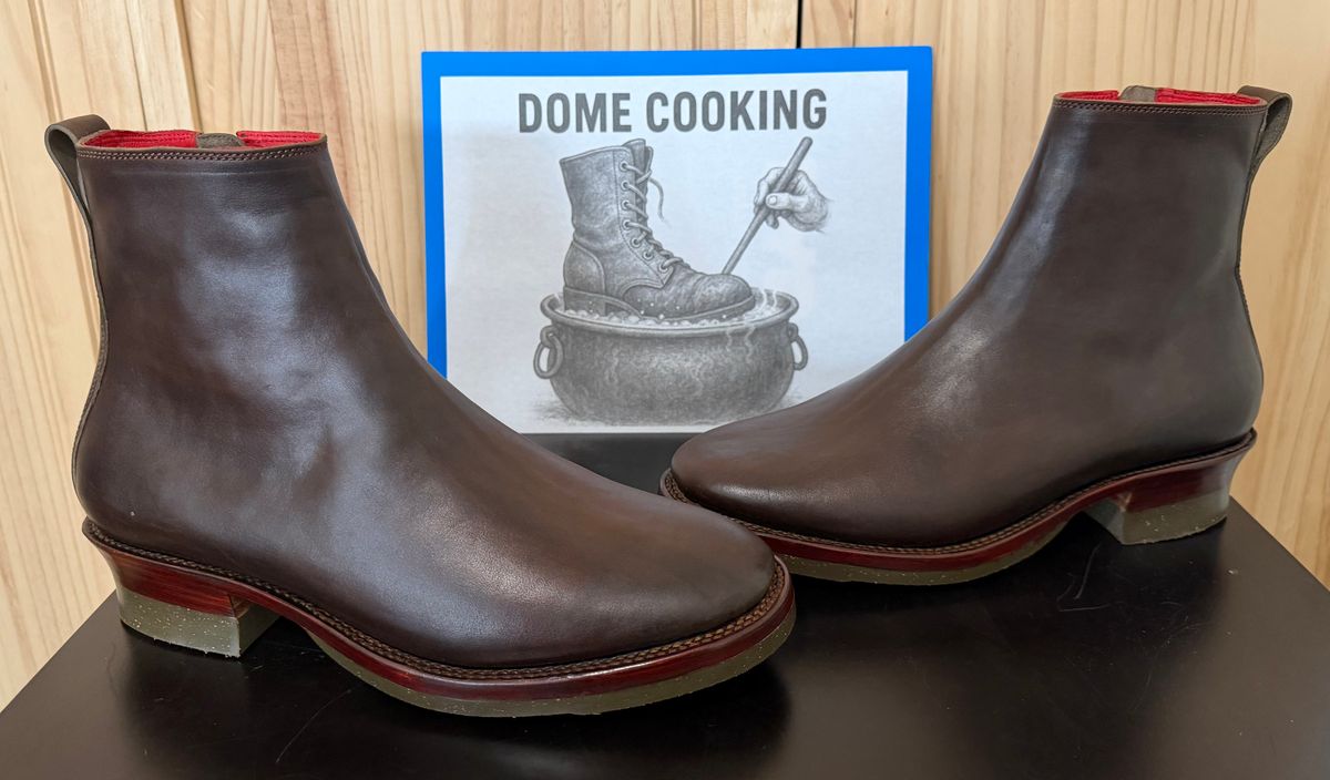 Photo by TheRealTuna on November 1, 2025 of the Fortis Boots Antasena in Maryam Muschio TPR Horsebutt.