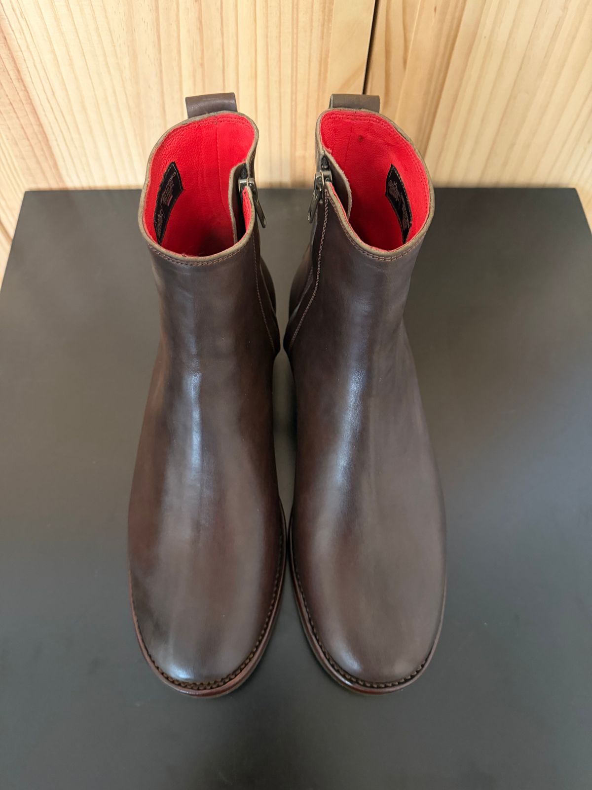 Photo by TheRealTuna on November 1, 2025 of the Fortis Boots Antasena in Maryam Muschio TPR Horsebutt.