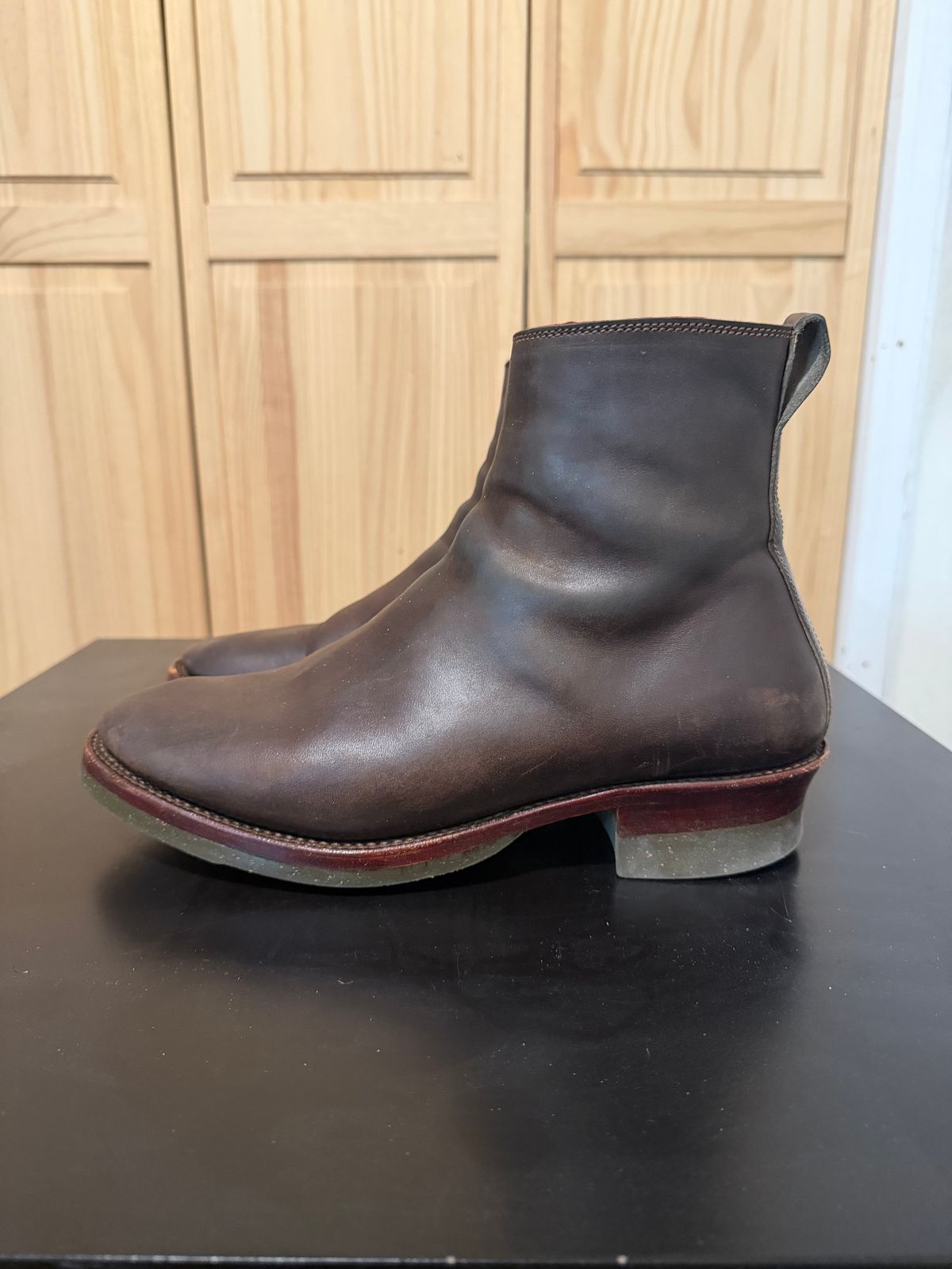 Photo by TheRealTuna on December 4, 2025 of the Fortis Boots Antasena in Maryam Muschio TPR Horsebutt.