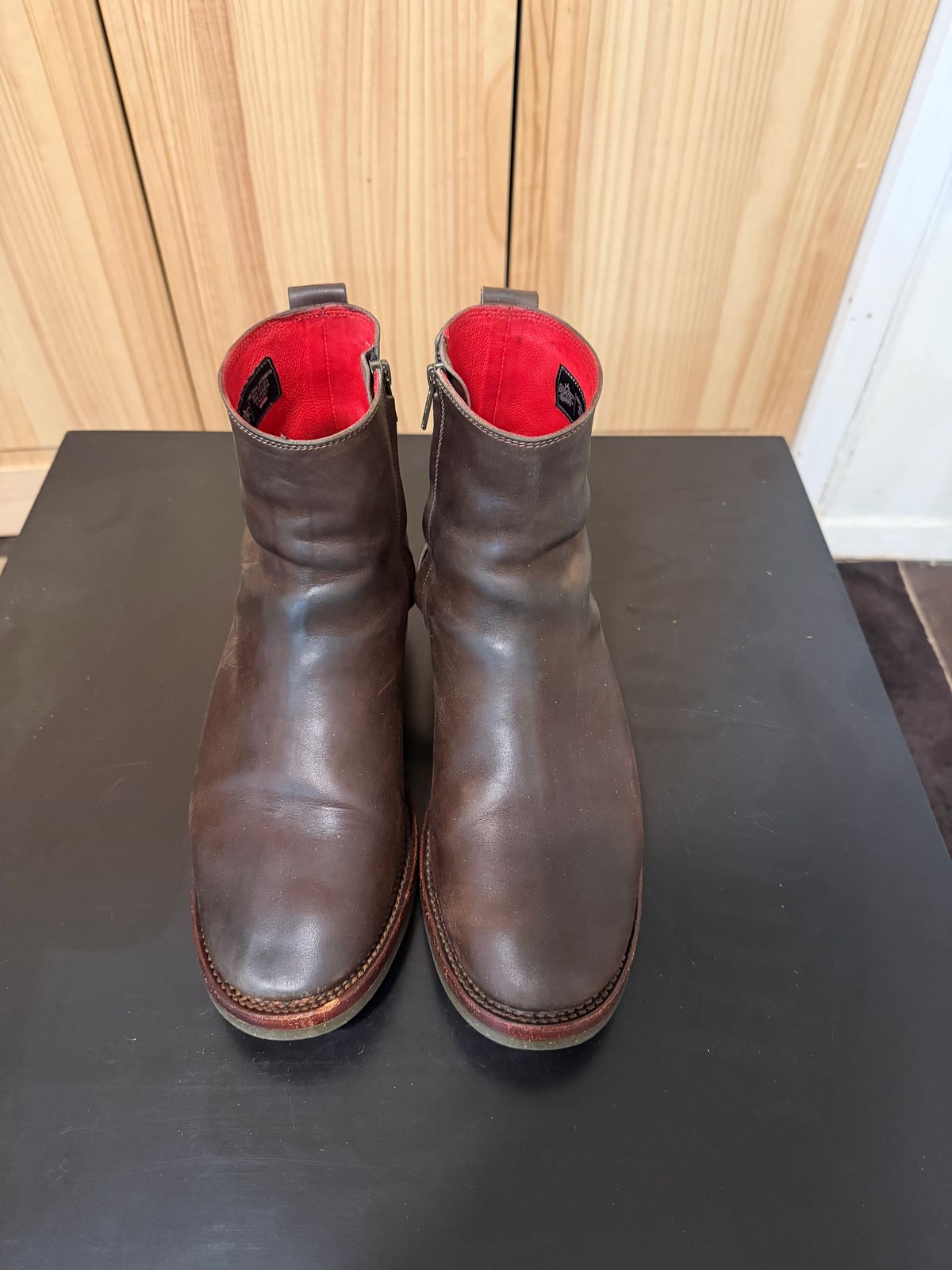 Photo by TheRealTuna on December 4, 2025 of the Fortis Boots Antasena in Maryam Muschio TPR Horsebutt.