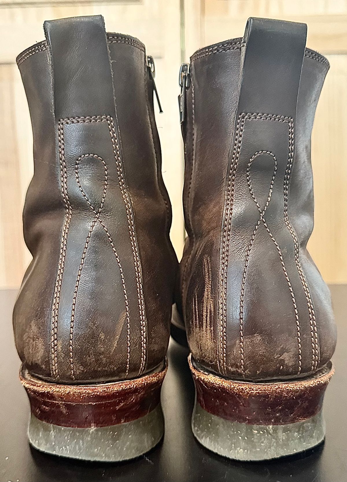 Photo by TheRealTuna on February 4, 2026 of the Fortis Boots Antasena in Maryam Muschio TPR Horsebutt.