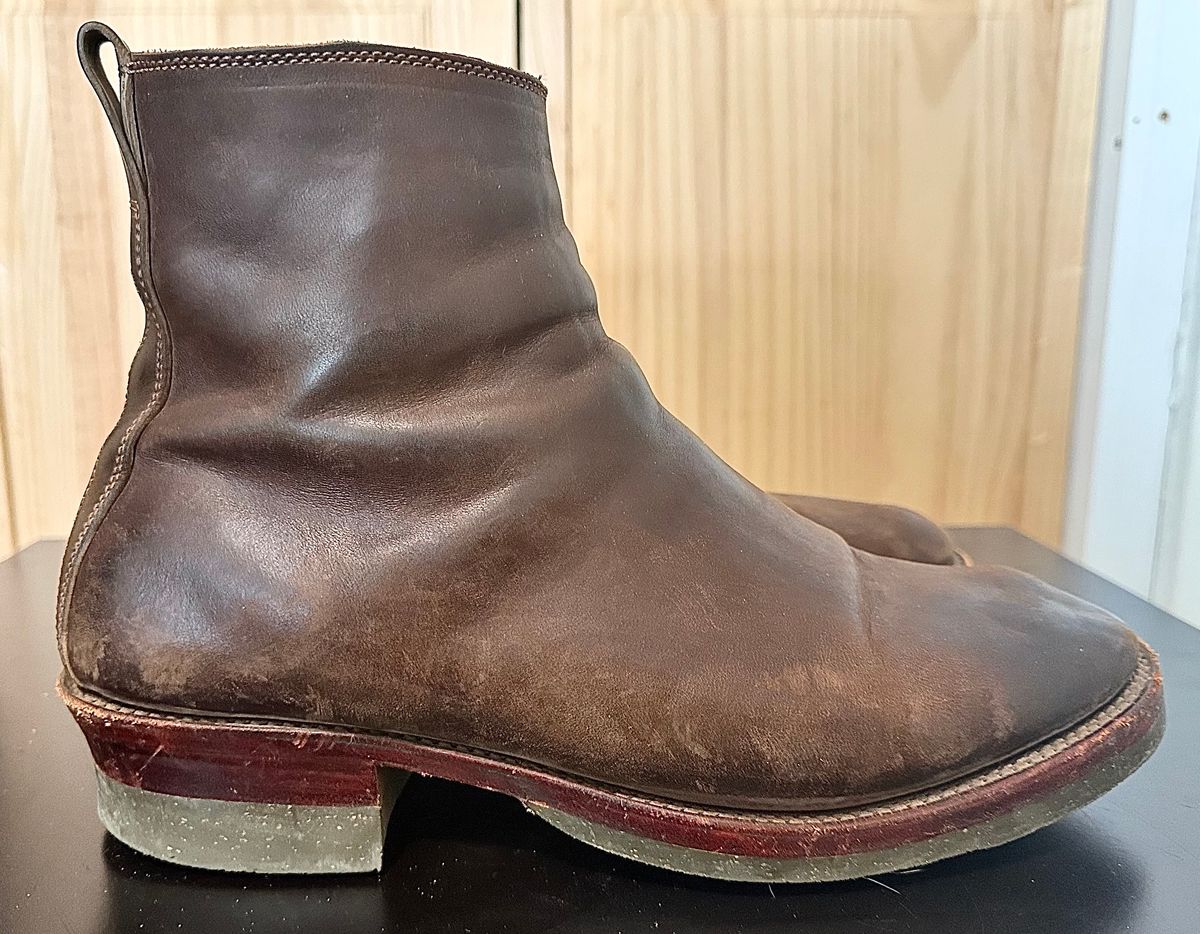 Photo by TheRealTuna on February 4, 2026 of the Fortis Boots Antasena in Maryam Muschio TPR Horsebutt.