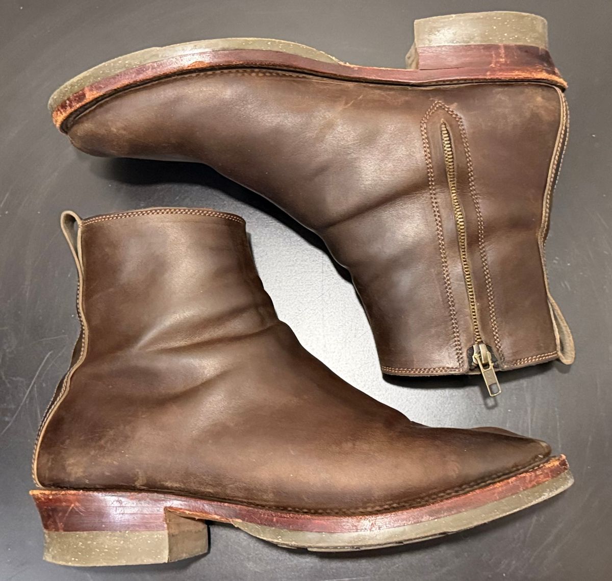 Photo by TheRealTuna on March 6, 2026 of the Fortis Boots Antasena in Maryam Muschio TPR Horsebutt.