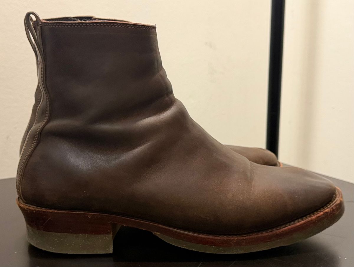 Photo by TheRealTuna on March 6, 2026 of the Fortis Boots Antasena in Maryam Muschio TPR Horsebutt.