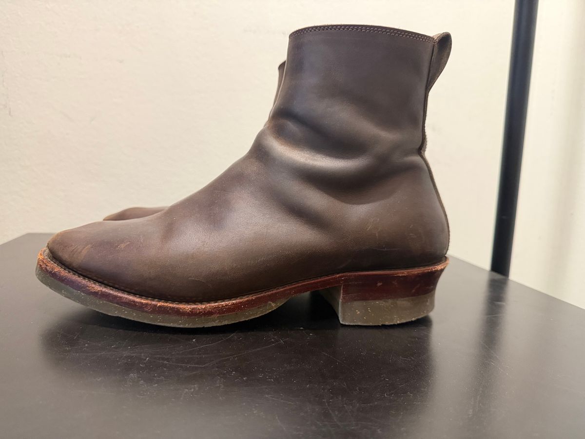 Photo by TheRealTuna on April 5, 2026 of the Fortis Boots Antasena in Maryam Muschio TPR Horsebutt.