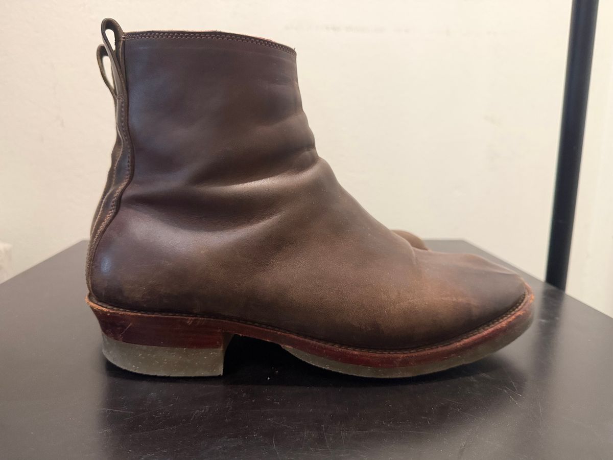 Photo by TheRealTuna on April 5, 2026 of the Fortis Boots Antasena in Maryam Muschio TPR Horsebutt.