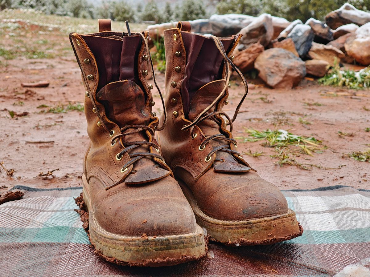 Photo by HelmutDuck on April 14, 2026 of the Nicks Traveler in Horween Orange Predator.