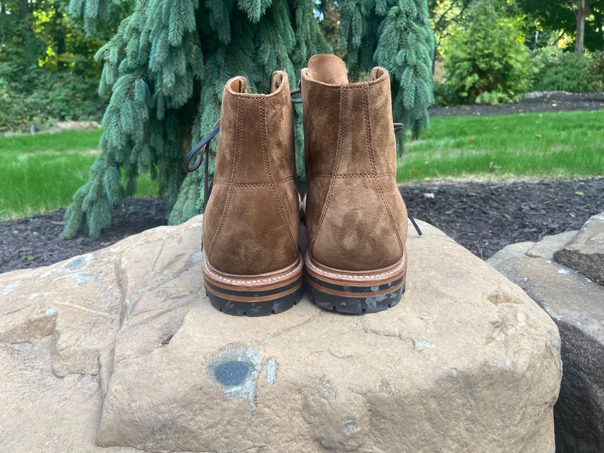 Photo by williamh on October 1, 2024 of the Grant Stone Brass Boot in Snuffe Reverse kudu.