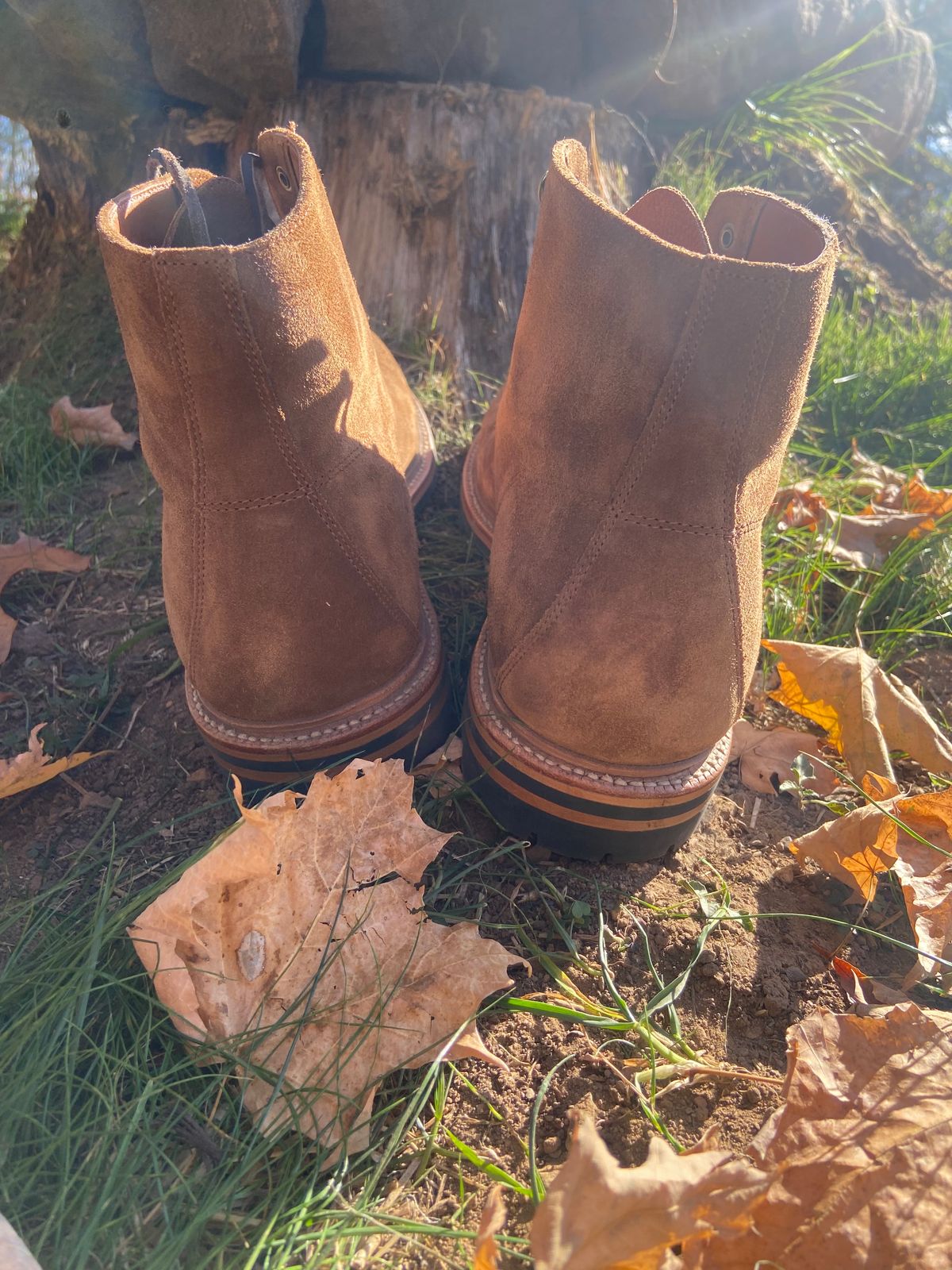 Photo by williamh on November 2, 2024 of the Grant Stone Brass Boot in Snuffe Reverse kudu.