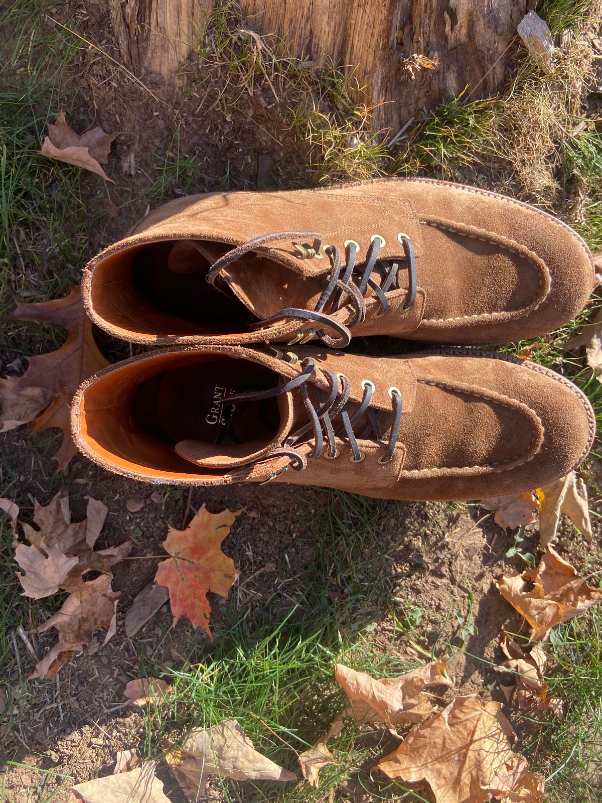 Photo by williamh on November 2, 2024 of the Grant Stone Brass Boot in Snuffe Reverse kudu.