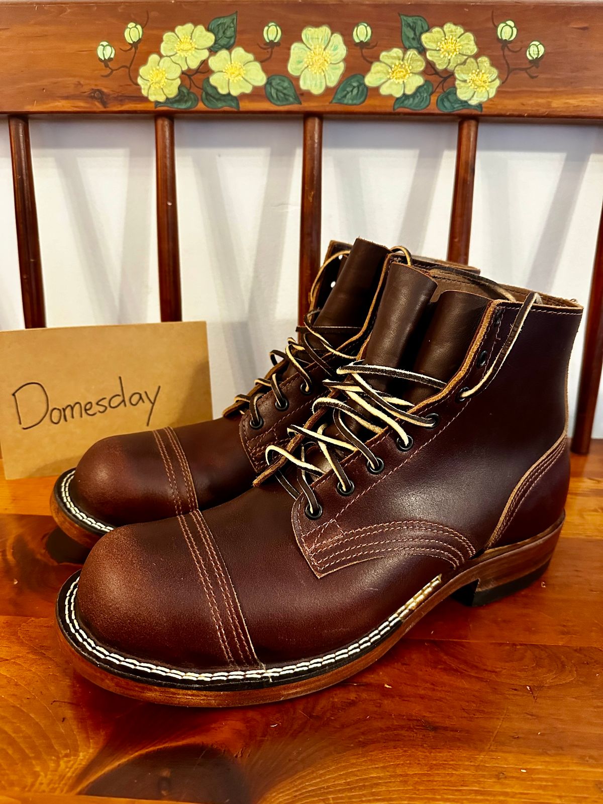 Photo by KeganThunder on October 1, 2024 of the Nicks MTO in Horween Tan Waxed Flesh.