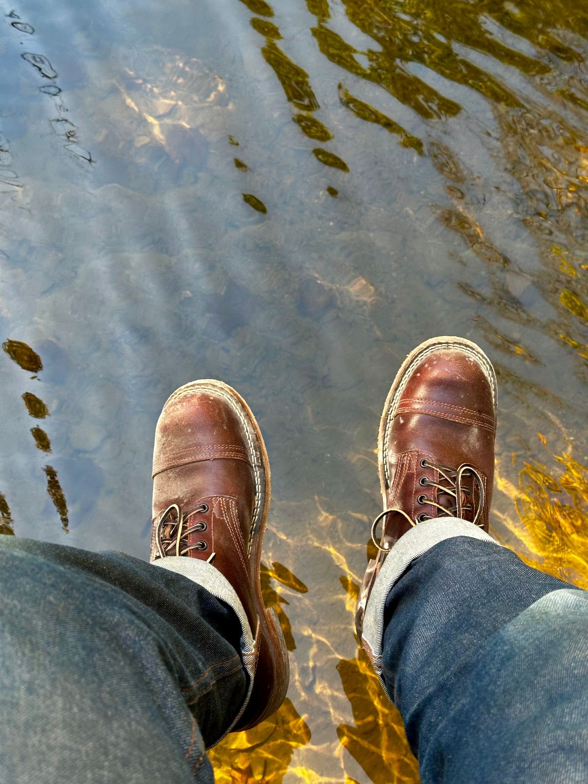 Photo by KeganThunder on October 3, 2024 of the Nicks MTO in Horween Tan Waxed Flesh.