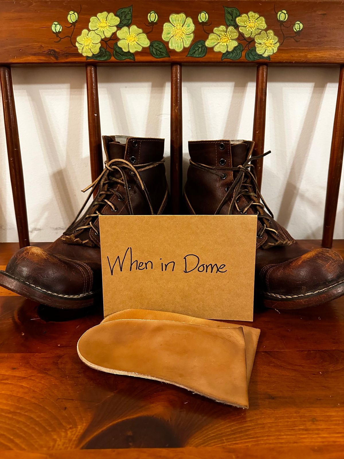 Photo by KeganThunder on November 4, 2024 of the Nicks MTO in Horween Tan Waxed Flesh.