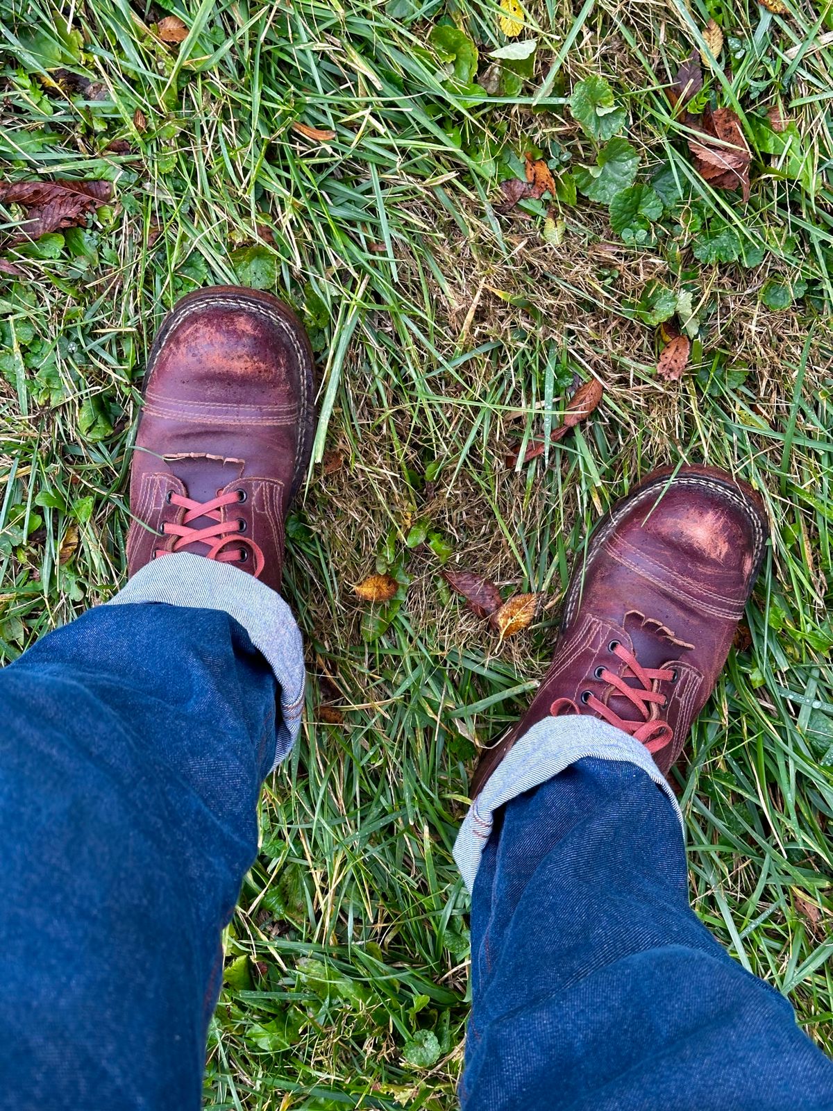 Photo by KeganThunder on November 9, 2024 of the Nicks MTO in Horween Tan Waxed Flesh.