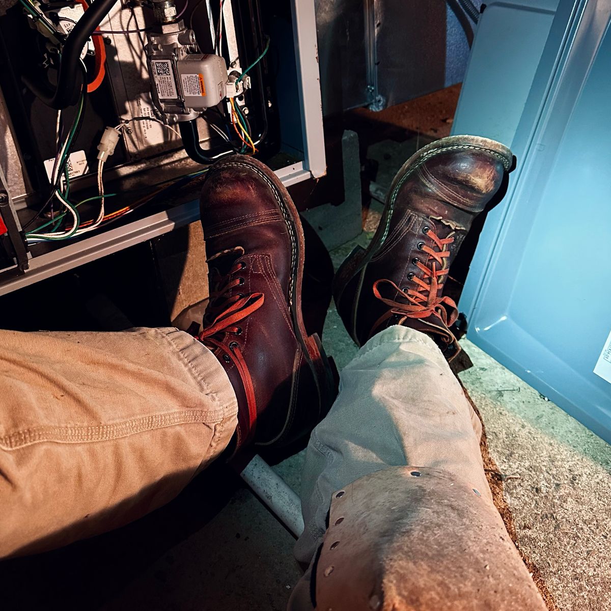 Photo by KeganThunder on November 11, 2024 of the Nicks MTO in Horween Tan Waxed Flesh.