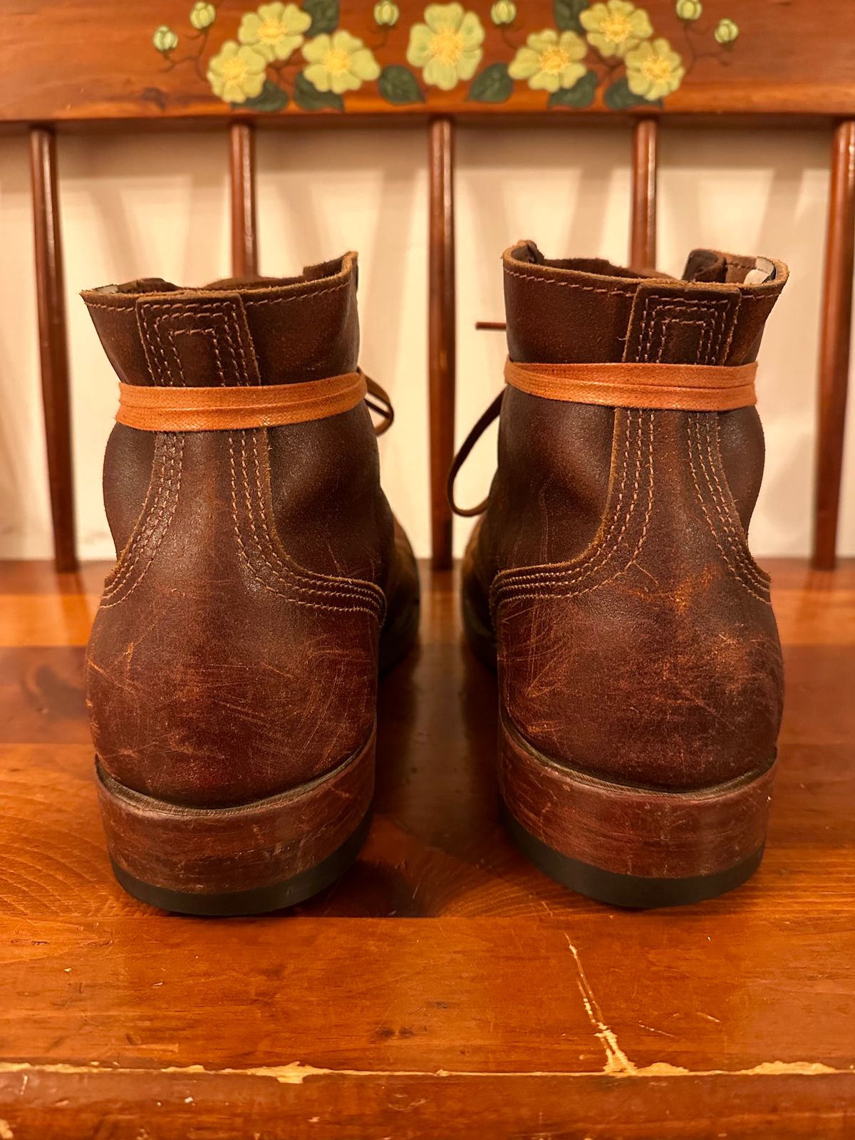 Photo by KeganThunder on December 2, 2024 of the Nicks MTO in Horween Tan Waxed Flesh.