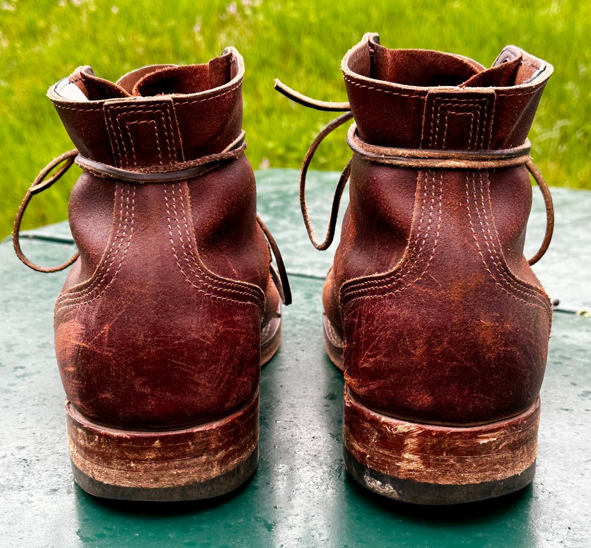 Photo by KeganThunder on April 5, 2025 of the Nicks MTO in Horween Tan Waxed Flesh.