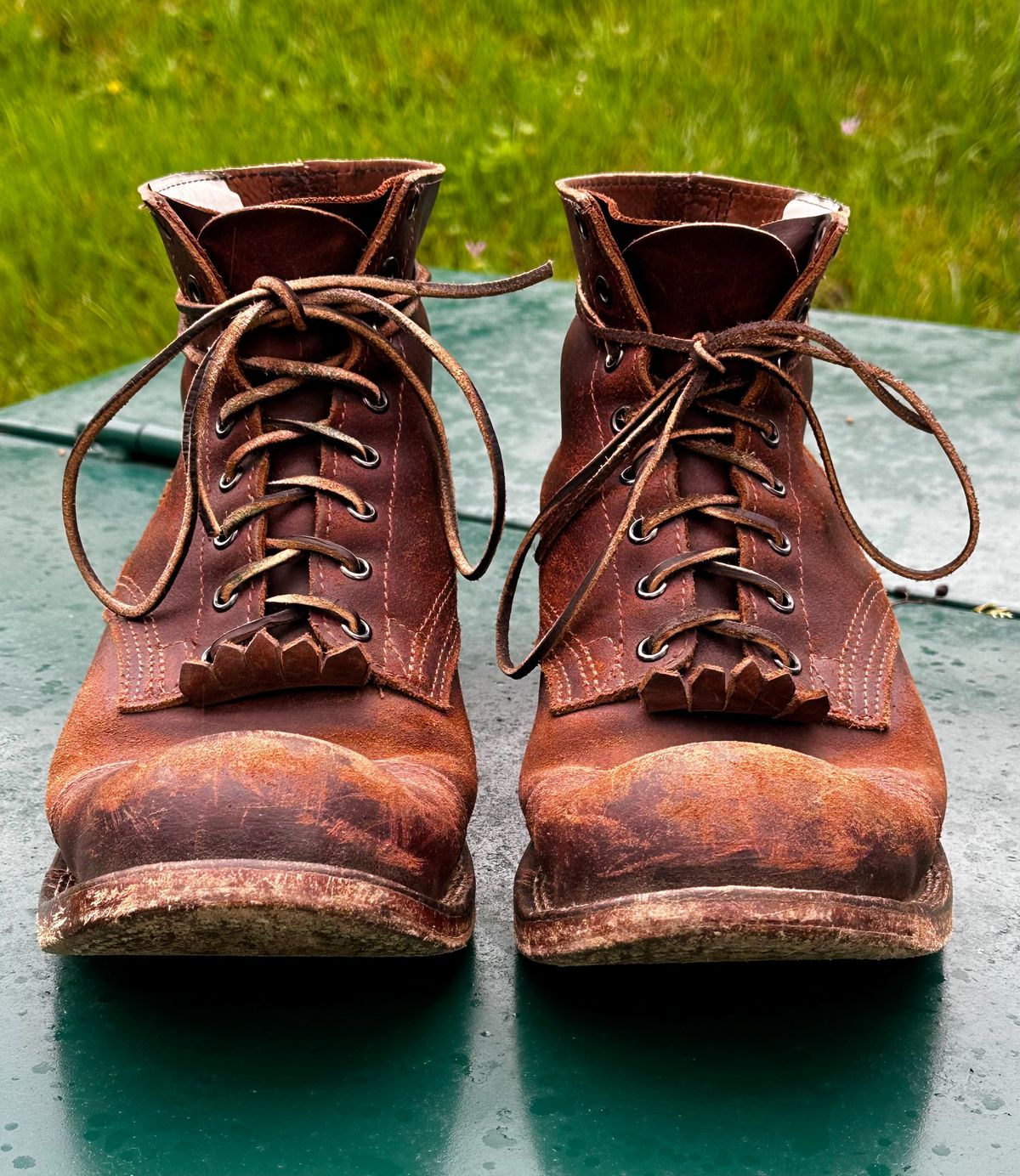 Photo by KeganThunder on April 5, 2025 of the Nicks MTO in Horween Tan Waxed Flesh.