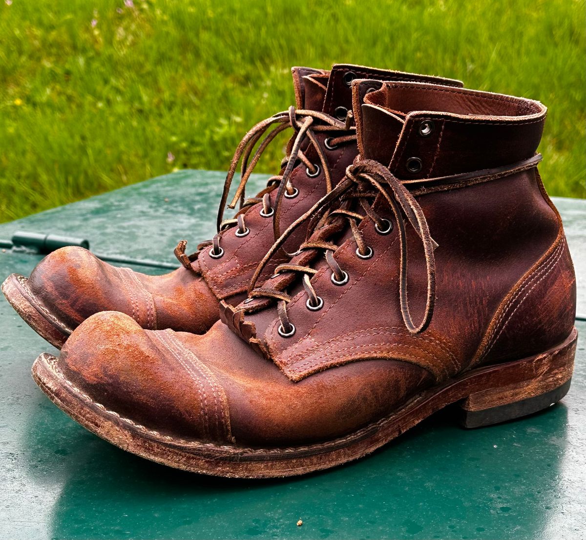 Photo by KeganThunder on April 5, 2025 of the Nicks MTO in Horween Tan Waxed Flesh.