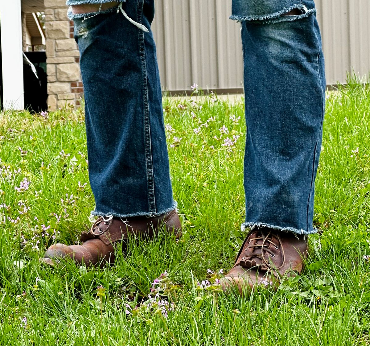 Photo by KeganThunder on April 5, 2025 of the Nicks MTO in Horween Tan Waxed Flesh.